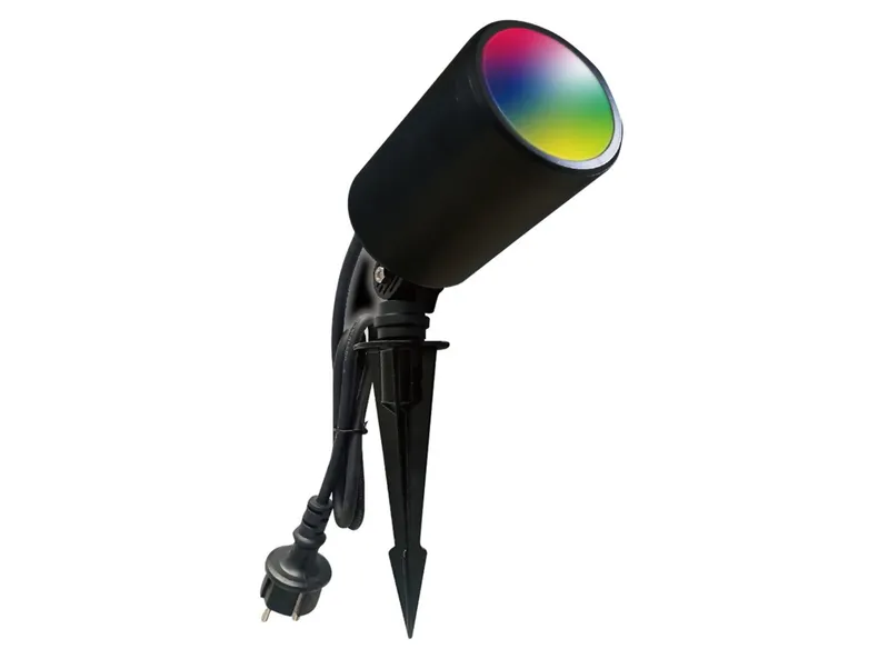 BRW VT-5167 Світлодіодний садовий світильник з наземним приводом зі змінним кольором світла чорний 093630 фото №1