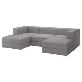IKEA JÄTTEBO ЄТТЕБУ, 3,5-місн модульн диван з кушетками, з підлокітниками/ТОНЕРУД сірий 494.713.86 фото