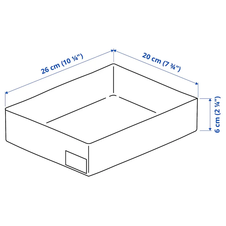 IKEA STUK СТУК, органайзер, білий, 26x20x6 см 805.074.01 фото №4