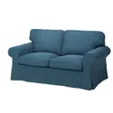 IKEA EKTORP ЕКТОРП, 2-місний диван, Талміра блакитна 794.305.25 фото thumb №1
