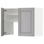 IKEA METOD МЕТОД, навесной шкаф д / вытяжки / полка / дверь, белый / бодбинский серый, 80x60 см 695.044.18 фото