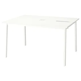 IKEA MITTZON МІТТЗОН, стіл для конференцій, білий, 140x108x75 см 195.333.81 фото