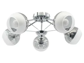 BRW Металлический потолочный светильник Laguna с 5 точками крепления серебристый 087185 фото