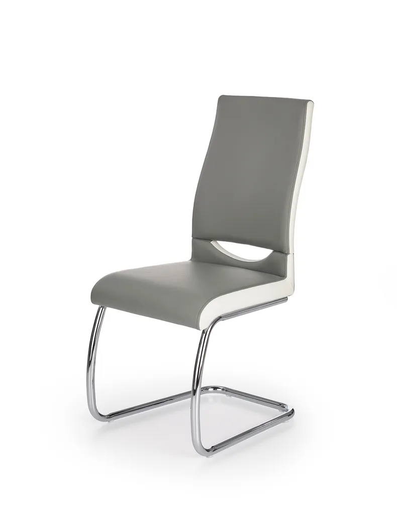 Кухонний стілець HALMAR K259 сірий/білий фото №1