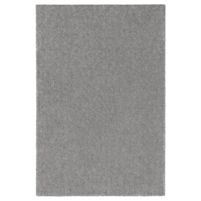IKEA STOENSE СТОЕНСЕ, килим, короткий ворс, класичний сірий, 200x300 см 304.268.36 фото №1