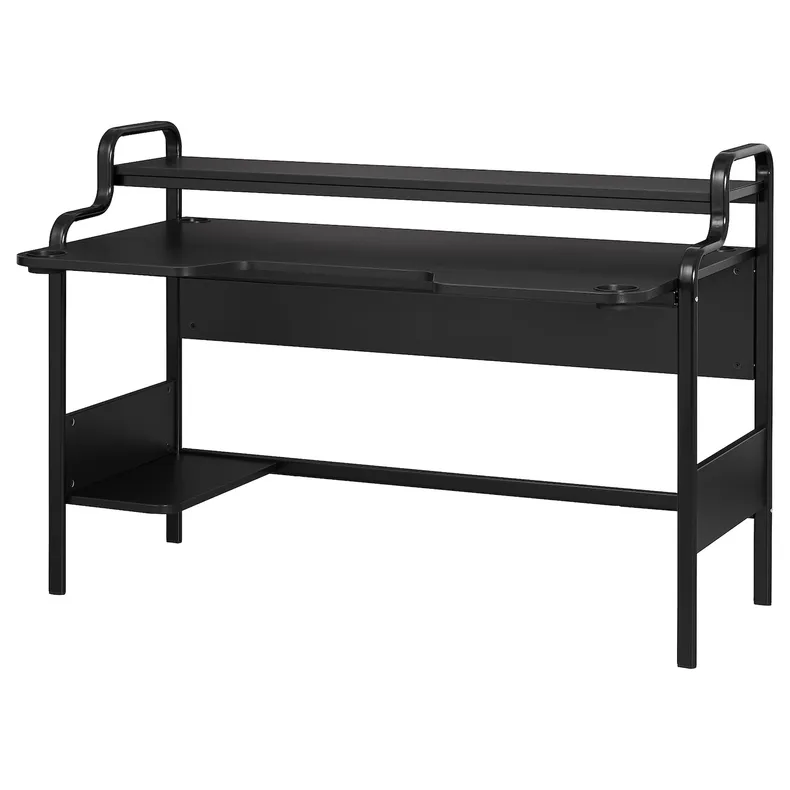IKEA FREDDE ФРЕДДЕ, геймерский стол, черный, 140x74x73 см 104.960.62 фото №1