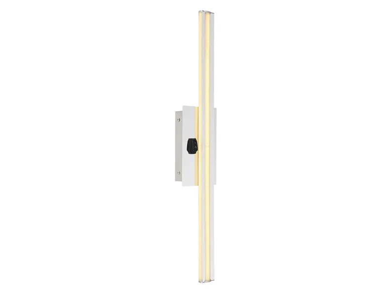 BRW Viggo LED металлический настенный светильник для ванной комнаты белый и серебристый 083267 фото №2