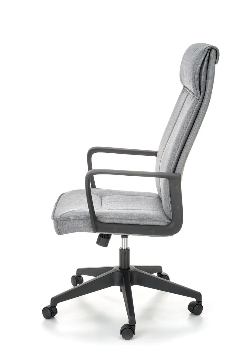 Крісло комп'ютерне офісне обертове HALMAR PIETRO, тканина, сірий фото №3
