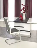 Кухонний стіл HALMAR MONACO 160-220x90 см, білий / попелястий фото thumb №4