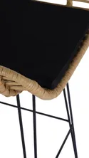 Барний стілець HALMAR H105 чорний, натуральний фото thumb №7