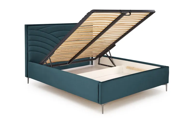 Узголів'я ліжка HALMAR MODULO W3 160 см темно-зеленого кольору. Моноліт 37 фото №3