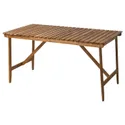 IKEA ASKHOLMEN АСКХОЛЬМЕН, стіл, для вулиці, темно-коричневий, 143x75 см 505.356.79 фото thumb №1