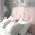 IKEA IDANÄS ІДАНЕС, каркас ліжка з оббивкою, Gunnared блідо-рожевий, 140x200 см 204.589.36 фото thumb №7