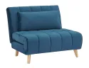 Крісло м'яке розкладне оксамитове SIGNAL BILLY Velvet, синій фото thumb №1
