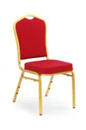 Барный стул HALMAR K66 бордовый, золотая рама фото thumb №1