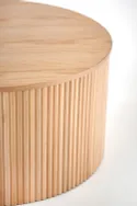 Журнальный столик деревянный круглый HALMAR WOODY, 80x80 см, натуральный фото thumb №2