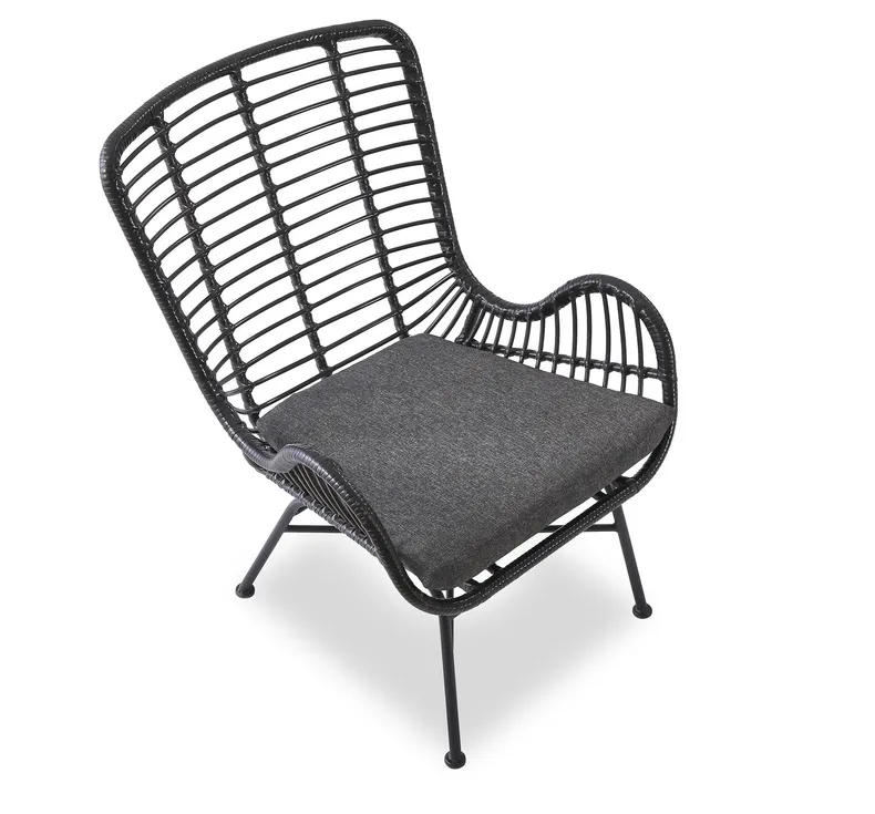 Кресло HALMAR IKARO 2 черный / серый фото №9