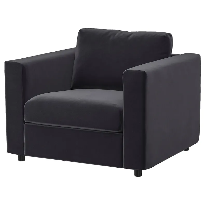 IKEA VIMLE ВІМЛЕ, крісло, Джупард темно-сірий 694.771.27 фото №1
