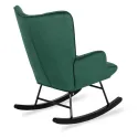 Кресло-качалка бархатное MEBEL ELITE ELIS Velvet, Зеленый фото thumb №10