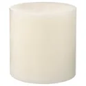 IKEA GRÄNSSKOG ГРЕНССКОГ, неаром формова свічка з 3 ґнотами, білий 005.291.24 фото thumb №1