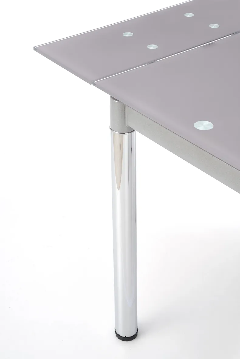 Кухонний стіл HALMAR LOGAN 2 96-142x70 см сірий хром фото №4
