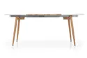 Кухонний стіл розкладний HALMAR EDWARD 120-200x100 см дуб медовий / білий; ніжки : дуб медовий фото thumb №4
