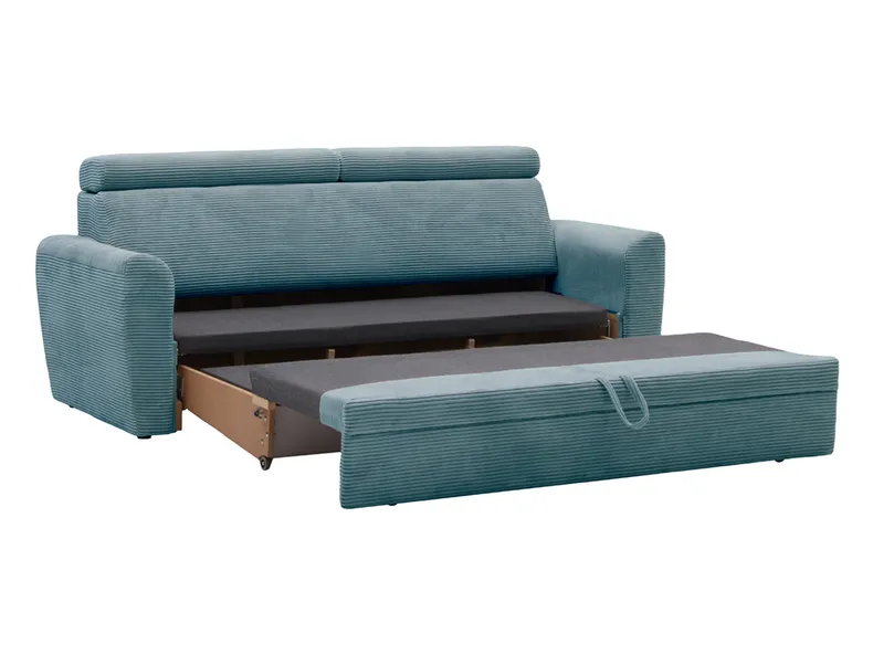 BRW Тримісний розкладний диван Ларіда з велюровим ящиком бірюзового кольору, Poso 26 Бірюза SO3-LARIDA-3FBK-GA2_BA4200 фото №3