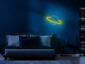 BRW Дитячий неоновий настінний світильник Planet LED синій/жовтий 093791 фото thumb №2