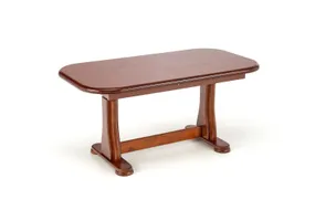 Розкладний обідній стіл  HALMAR TYMON 2, 125-164x65 см, каштан фото