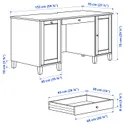 IKEA IDANÄS ИДАНЭС, стол с дополнительным модулем, белый 594.839.92 фото thumb №3