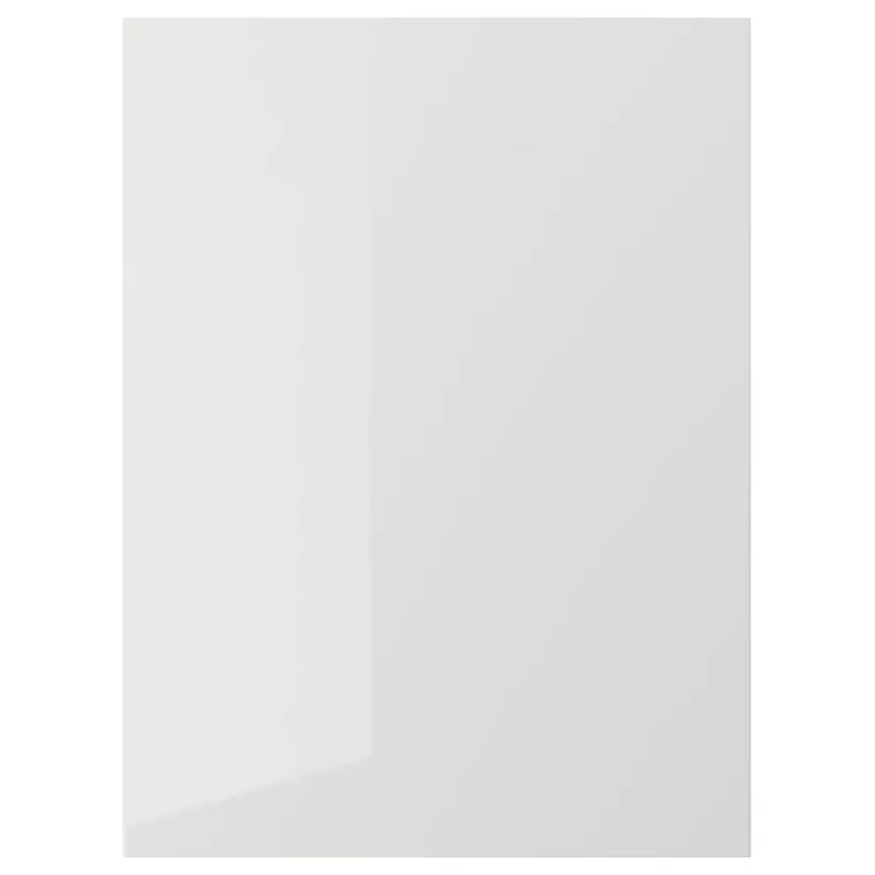 IKEA RINGHULT РІНГХУЛЬТ, дверцята, глянцевий світло-сірий, 60x80 см 203.271.44 фото №1