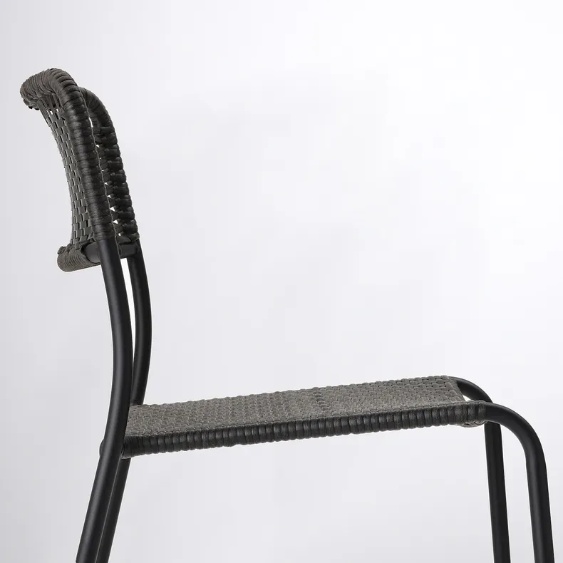 IKEA VIHOLMEN ВІХОЛЬМЕН, стілець, вуличний, темно-сірий 204.633.01 фото №3