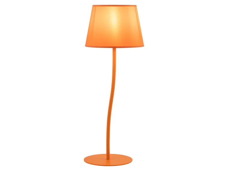 BRW Металлическая настольная лампа Nicola оранжевого цвета 094962 фото №4