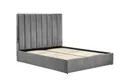 Ліжко двоспальне HALMAR PALAZZO 160x200 см, сірий / срібло фото thumb №1