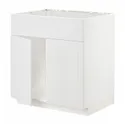 IKEA METOD МЕТОД, шкаф под мойку / 2 двери / фасад, белый / Стенсунд белый, 80x60 см 794.605.36 фото thumb №1