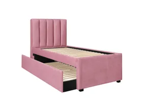 Ліжко односпальне HALMAR RUSSO 90х200 см рожеве фото