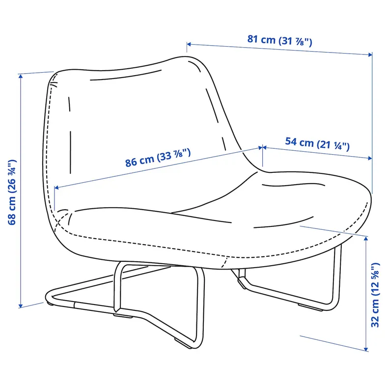 IKEA SOTENÄS СОТЕНЕС, крісло, Хакебо червоний 105.819.13 фото №7