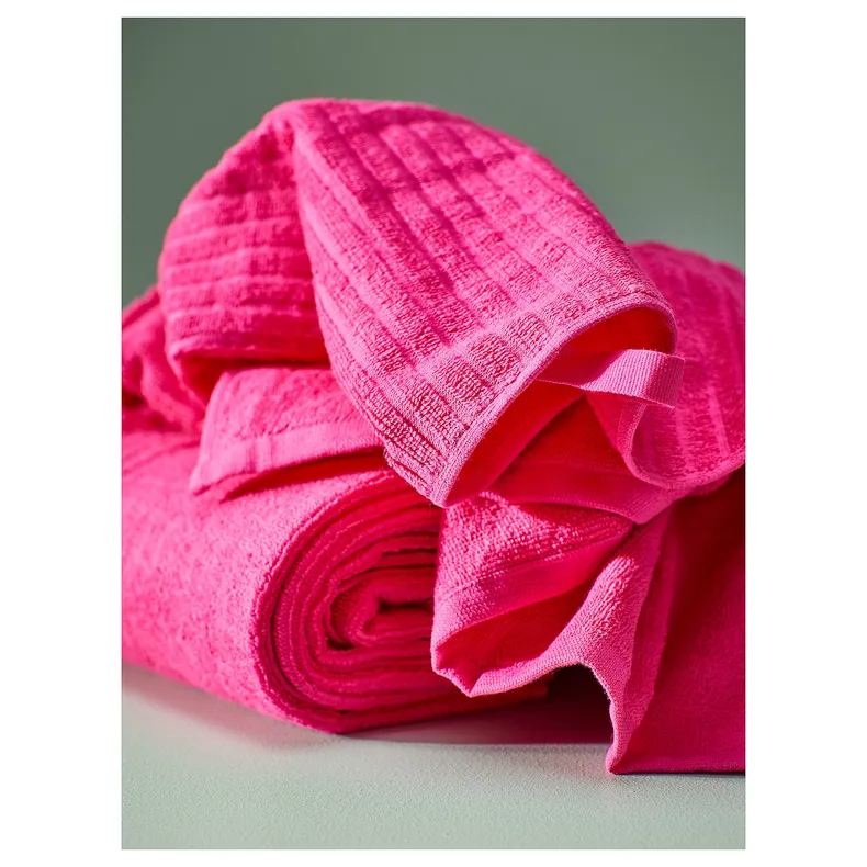 IKEA VÅGSJÖN ВОГШЕН, банний рушник, яскраво-рожевий, 70x140 см 505.710.83 фото №6