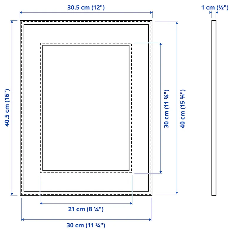 IKEA LOMVIKEN ЛОМВИКЕН, рама, черный, 30x40 см 502.867.69 фото №7