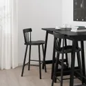 IKEA NORRARYD НОРРАРЮД, барний стілець зі спинкою, чорний, 74 см 003.977.36 фото thumb №2