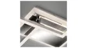 BRW Каркасний світлодіодний стельовий світильник на 2 точки з таймером сріблястий 085519 фото thumb №2