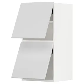 IKEA METOD МЕТОД, настінна шафа, горизонт, 2 дверцят, білий / РІНГХУЛЬТ білий, 40x80 см 693.930.43 фото