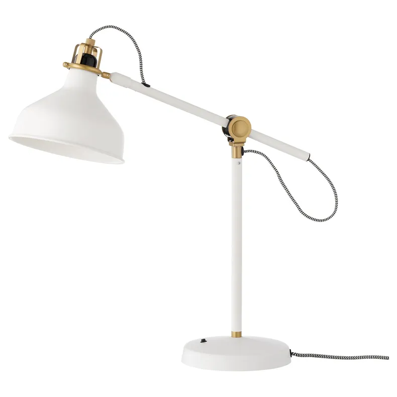 IKEA RANARP РАНАРП, робоча лампа, кремово-білий 302.313.15 фото №1