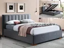 Ліжко двоспальне оксамитове SIGNAL MARANI, 160x200 см Bluvel 14 - сірий фото thumb №2