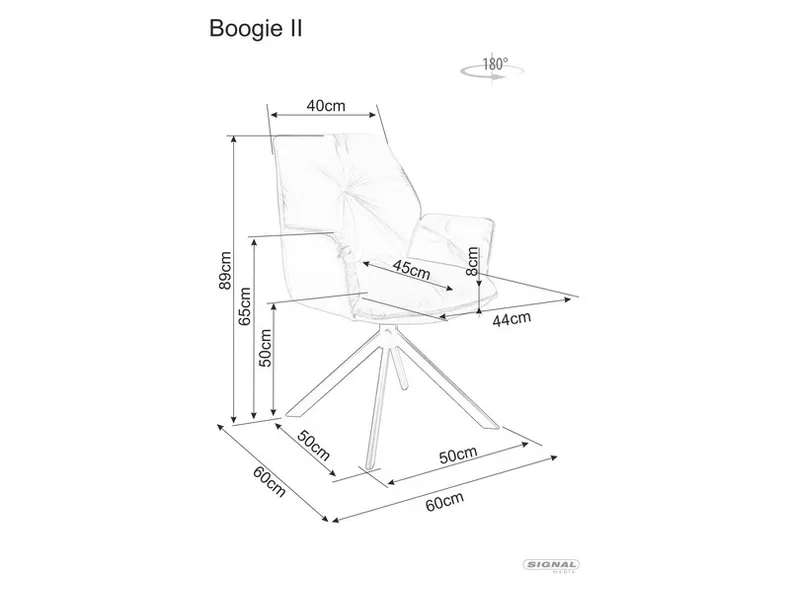 Бархатное Кресло SIGNAL BOOGIE II, Bluvel 28 - бежевый фото №14