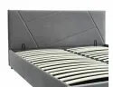 Кровать полуторная SIGNAL Columbia Velvet 140x200 см, серый фото thumb №7