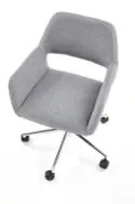 Крісло комп'ютерне офісне обертове HALMAR MOREL, сірий, тканина фото thumb №7