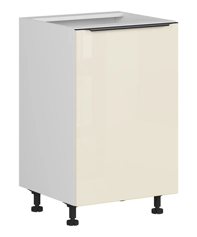 BRW Правосторонний кухонный шкаф Sole L6 50 см магнолия жемчуг, альпийский белый/жемчуг магнолии FM_D_50/82_P-BAL/MAPE фото №2