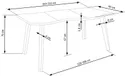 Кухонний стіл розкладний HALMAR DICKSON 150-210x90 см, стільниця - натуральний дуб, ніжки - чорний фото thumb №26