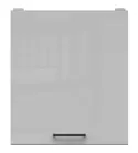 BRW Верхний шкаф для кухни Junona Line 50 см левый/правый светло-серый глянец, светло-серый глянец G1D/50/57_LP-BI/JSZP фото thumb №1
